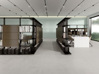 MOBILIARIO CONTRACT FREESTANDIG SHELVES WING