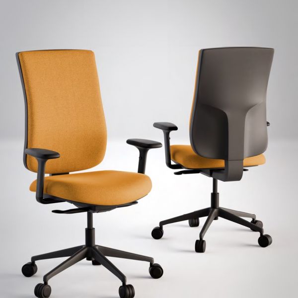 SILLA OPERATIVA MODELO CONNET BLACK / WHITE